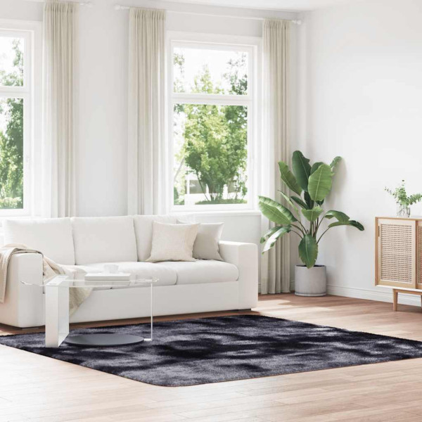 Alfombra de pelo largo NAVARRA gris oscuro 240x240 cm poliéster D