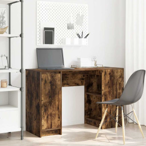 Escritorio roble ahumado 120x42x76 cm madera de ingeniería D