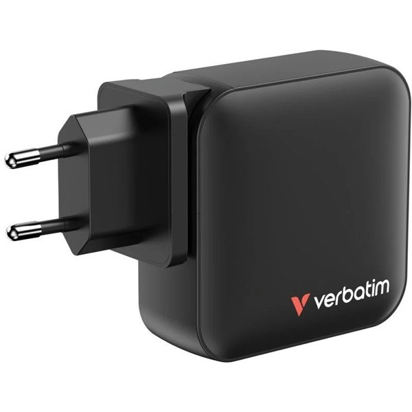 Cargador de pared universal verbatim mini gan wall charger/ 3xusb tipo-c/ 1xusb/ 165w D