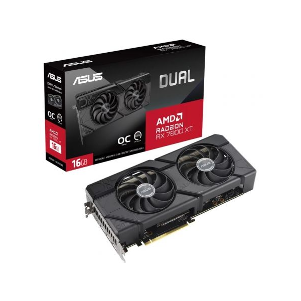 Tarjeta Gráfica Asus Dual Radeon RX 7800 XT OC 16GB GDDR6 D