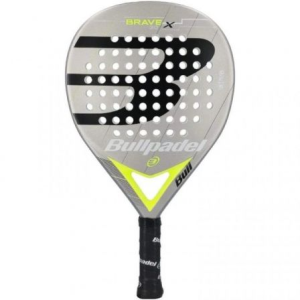 Pala de pádel bullpadel brave 3.0 2021/ gris y amarilla D