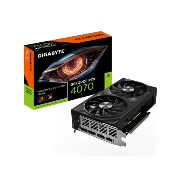 Tarjeta Gráfica Gigabyte RTX 4070 Windforce 2X OC V2 12GB GDDR6 D