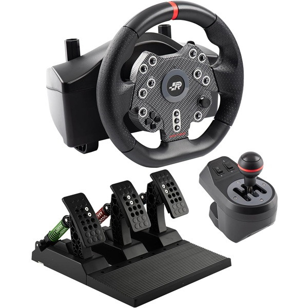 Volante con pedales FR-TEC Grand Chelem MK II negro D