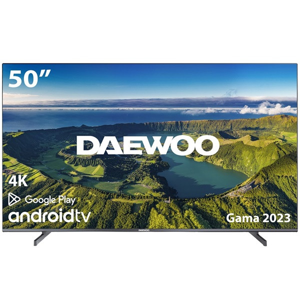 Tv daewoo 50pulgadas led 4k uhd - 50dm62ua - android smart tv - wifi - hdr10 - hlg - hdmi - usb - bluetooth - tdt2 - cable - sat D