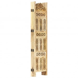 Biombo 5 painéis de madeira maciça 200x165 cm H