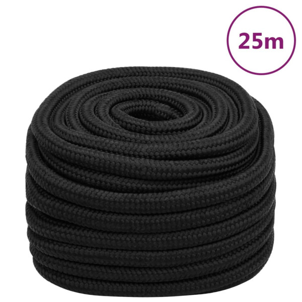 Cuerda de barco polipropileno negro intenso 20 mm 25 m D