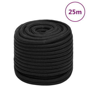 Cuerda de barco polipropileno negro intenso 16 mm 25 m D