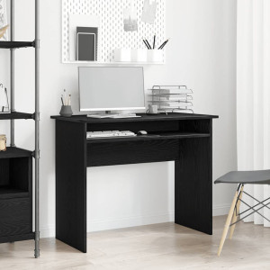 Escritorio roble negro 90x50x74 cm madera de ingeniería D