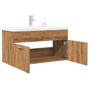 Mueble de baño con lavabo integrado roble artisan D