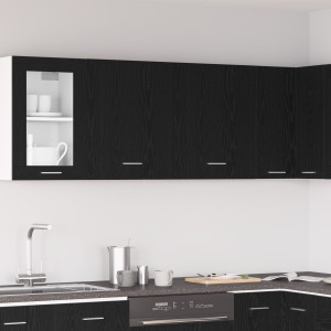 Gabinetes colgantes  - 2 paquetes - Roble negro. 100x31x60 cm - Hecho de madera elaborada D
