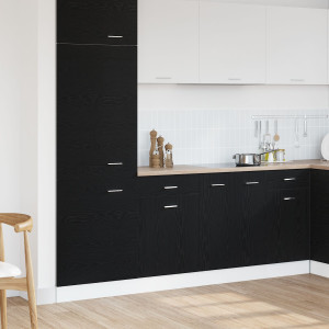Gabinete de Cajones de Roble Negro  - 50x46x81.5 cm D