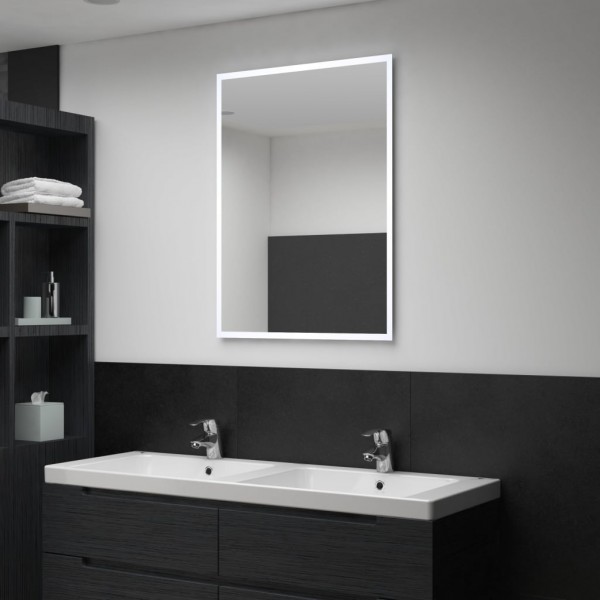 Espejo de pared de baño con LED 60x80 cm D