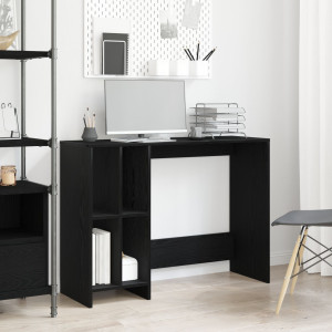 Escritorio  Negro Roble 102.5x35x75 cm Madera Ingenerizada D