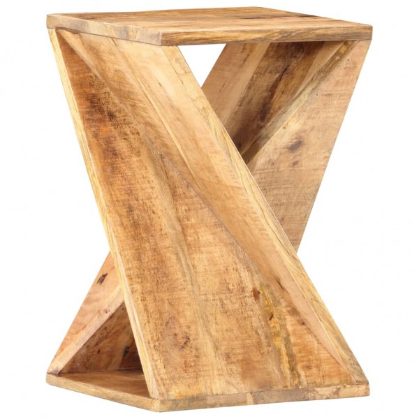 Mesa auxiliar de madera maciza de mango 35x35x55 cm D