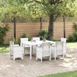 Mesa Exterior Blanca Polipropileno Mediana Duradera D