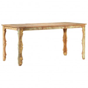 Mesa de comedor de madera maciza reciclada 160x80x76 cm D