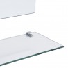 Espejo con joyero de pared blanco 37.5x10x90 cm