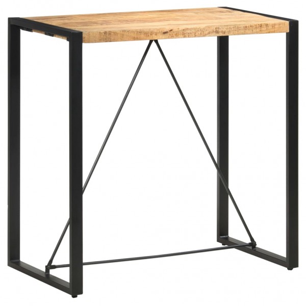 Mesa alta de cocina de madera maciza de mango 110x60x110 cm D