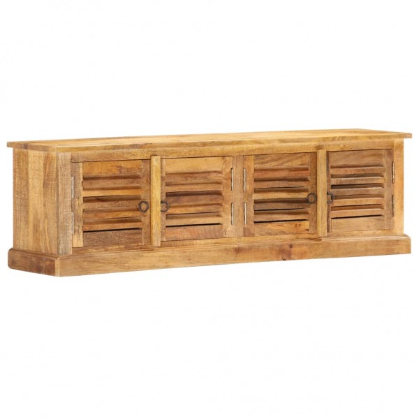 Banco de almacenaje de madera maciza de mango 128 cm D