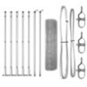 Ala próxima soldada com 7 Posts com Flange 0.6x10 m galvanizado Aço Ala próxima soldada com 7 Posts com Flange 0.6x10 m galvanizado Aço 2