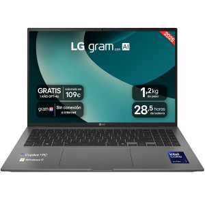 Portátil lg gram 16z90tl-g.au88b intel core ultra 7-258v/ 32gb/ 1tb ssd/ 16'/ win11 D