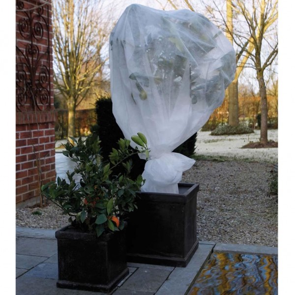 Nature Funda cubre plantas polar anti-heladas blanco 30 g/m² 4x6 m D