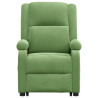 Sillón de masaje elevable terciopelo verde claro 4