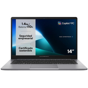 Portátil asus expertbook p1 p1403cva-s60543x intel core i3-1315u/ 16gb/ 512gb ssd/ 14'/ win11 pro D