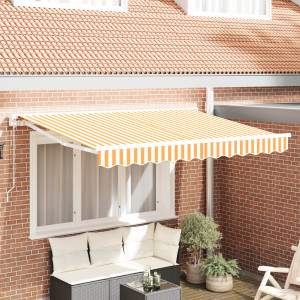 Tela de reemplazo para toldo para estructuras de 3.5x2 m Amarillo y Blanco D