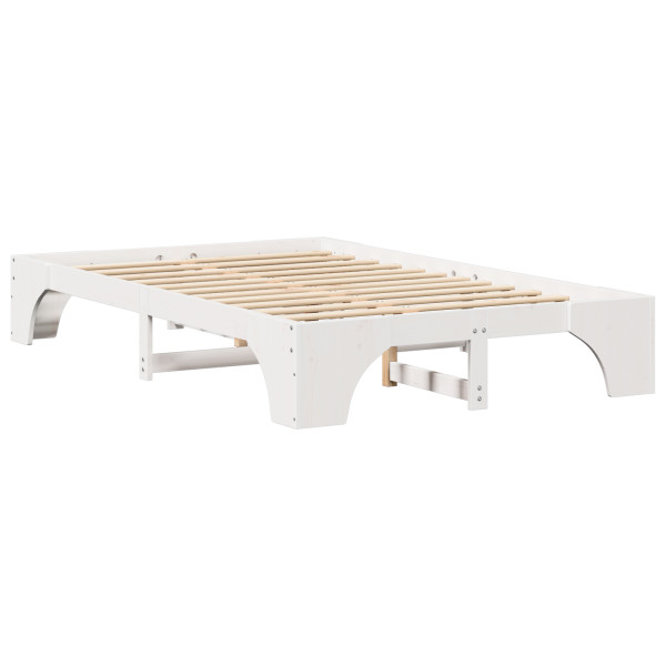 Base de cama Blanca Madera 120 x 200 cm Duradera Base de cama M 4