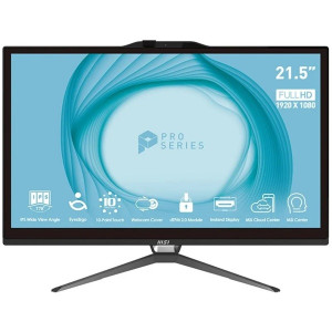 MSI PRO 21.5" Intel Pentium Gold 4GB RAM 128GB AP222T 13-217EU negro D