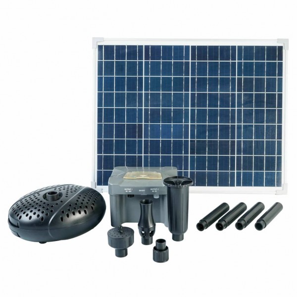 Ubbink Conjunto SolarMax 2500 con panel solar. bomba y batería D