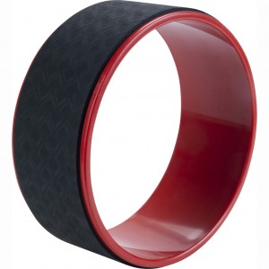 Pure2Improve Roda de yoga preta e vermelha 30 cm D