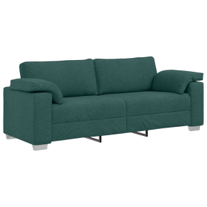 Sofá de 3 plazas tela verde oscuro 178 cm H