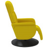 Sillón reclinable con reposapiés terciopelo amarillo 4