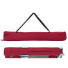 Cama de Lounge Plegable Roja Metal. Tela Estándar Plegable 5