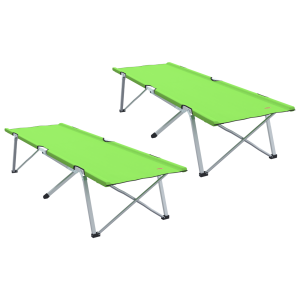 Cama de Camping Plegable Verde oscuro H