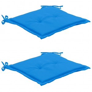 Acessórios para cadeiras de jardim 2 vestes Oxford azul 50x50x3 cm D