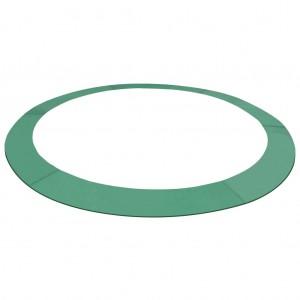 Alfombrilla de seguridad cama elástica PE redonda verde 3.96m D