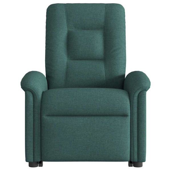 Sillón eléctrico reclinable elevable de tela verde oscuro M 5