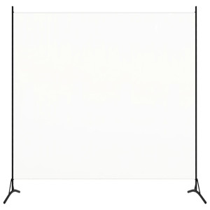 Biombo divisor de 1 panel blanco crema175x180 cm D