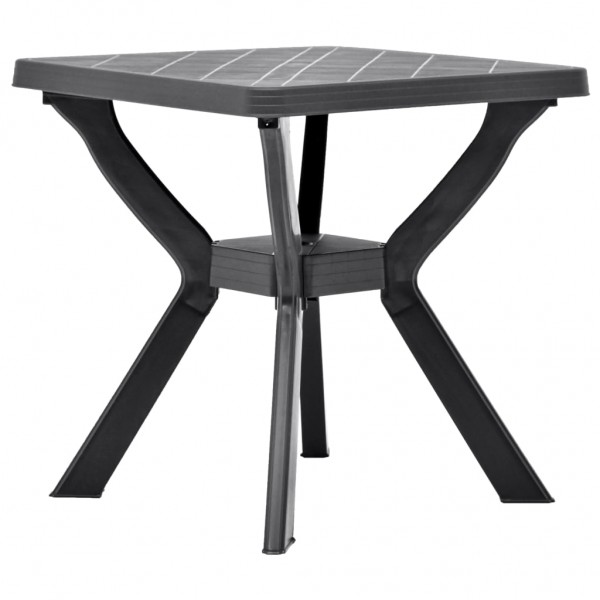 Mesa de jantar de plástico cinza 70x70x72 cm D