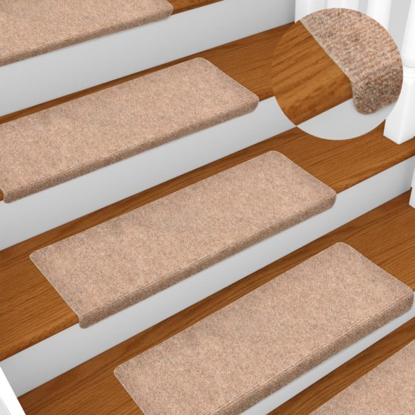 Almofada de escada 15 uits tecido pontilhado marrom 65x21x4cm D