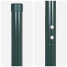 Postes de cerca 2 pcs Verde 210 cm 5