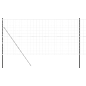 Postes de cerca 2 pcs Gris 130 cm H