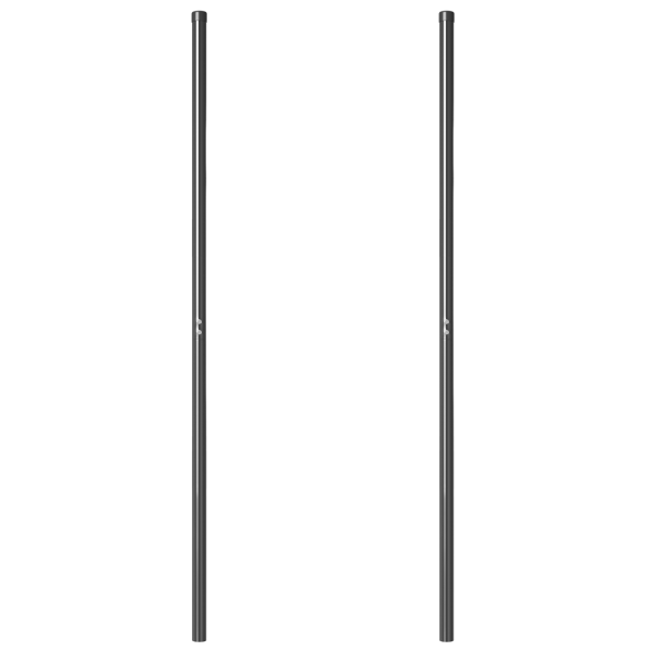 Postes de cerca 2 pcs Gris 160 cm M 3