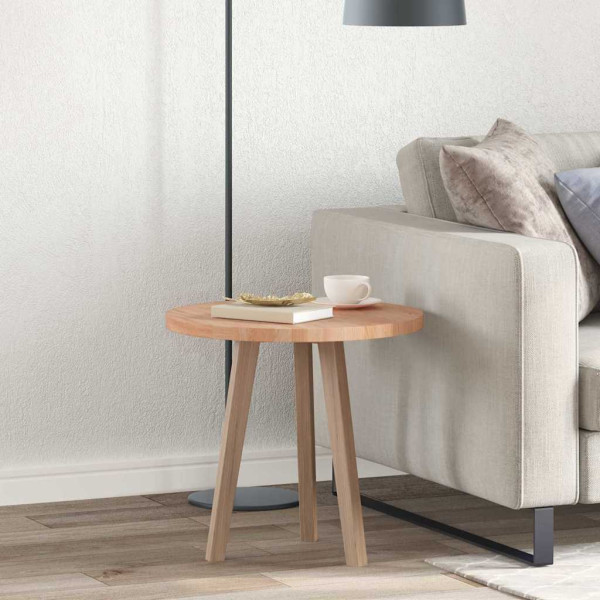 Encimera Marrón claro Ø 50 x 2.5 cm Madera de roble sólida D