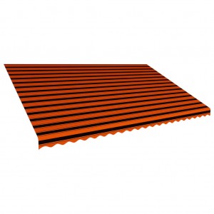 Toldo de lona naranja y marrón 500x300 cm D