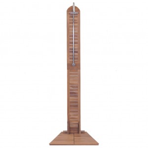 Chuveiro de jardim em teca maciça 70x75x204 cm H