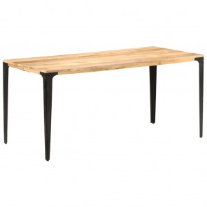 Mesa de comedor de madera maciza de mango 160x80x76 cm D